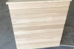 jardinière hexagonale en chêne