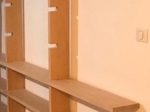 assemblage élément de la bibliothèque en hêtre