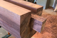 fabrication élément d'une porte d'écluse en azobé